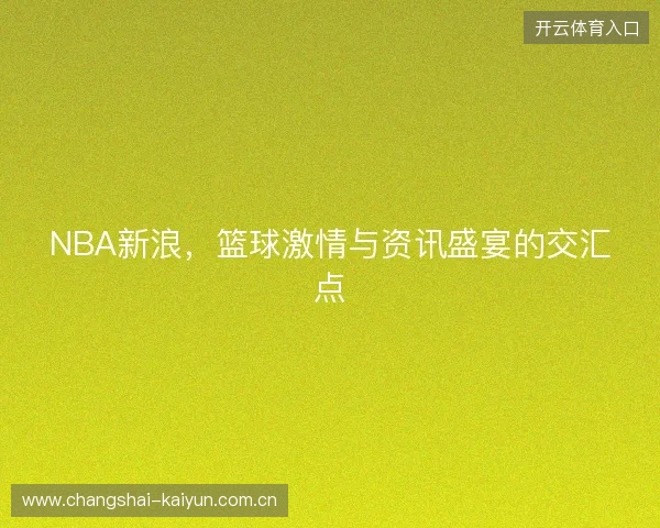 NBA新浪，篮球激情与资讯盛宴的交汇点